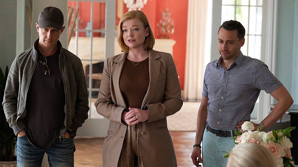 Jeremy Strong, Sarah Snook and Kieran Culkin in &#039;Succession.&#039;